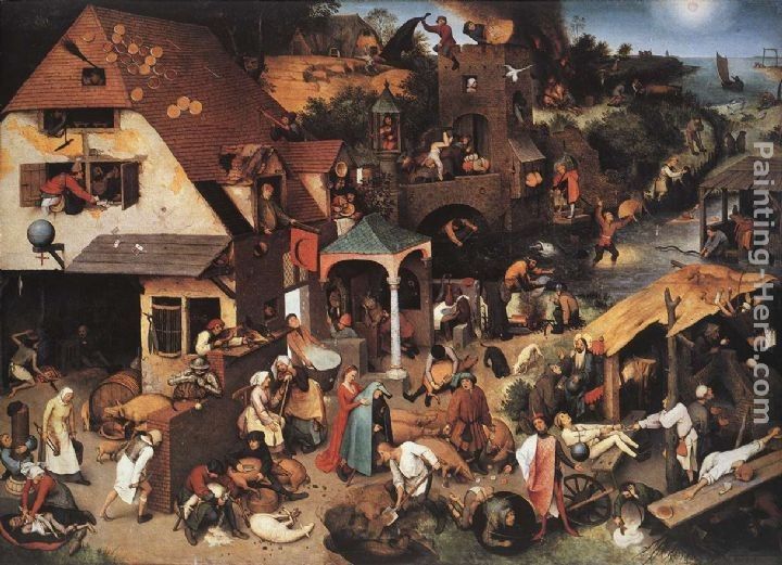 Pieter the Elder Bruegel Netherlandish Proverbs